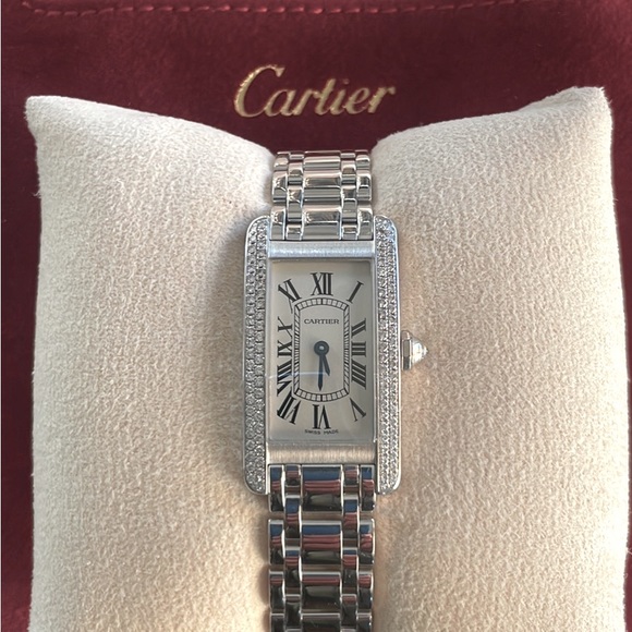 Cartier Jewelry - Cartier Watch Tank Americane 18k White Gold